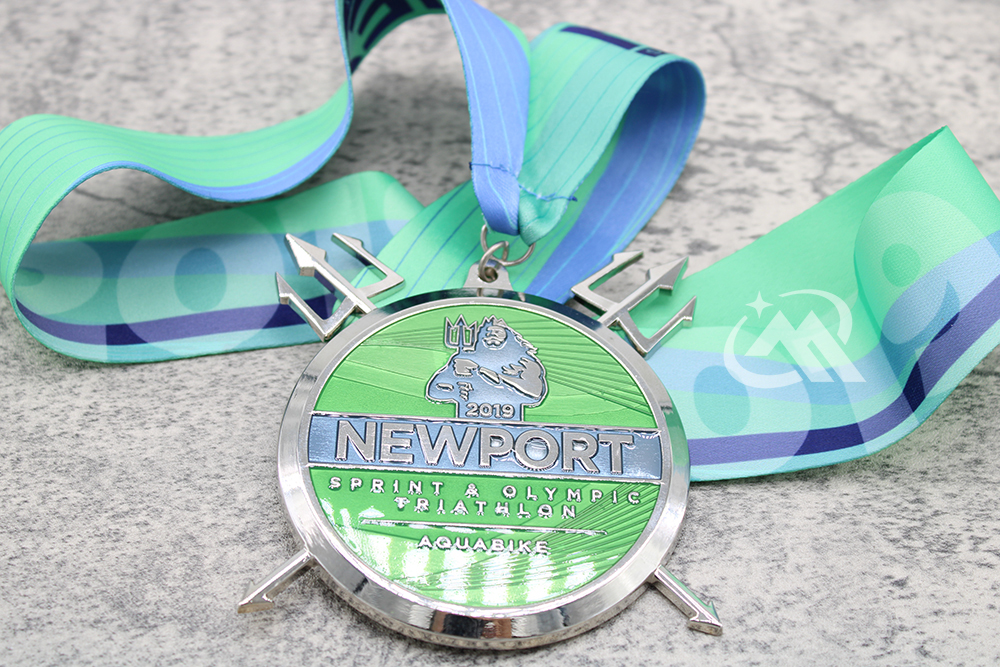 custom sprint olympic triathlon newport sports medals