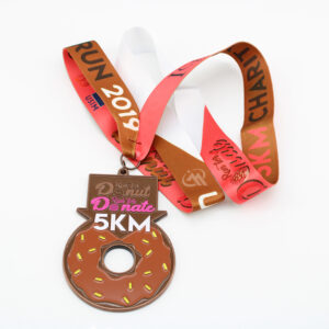 Custom Run for Donuts 5k fun run medals