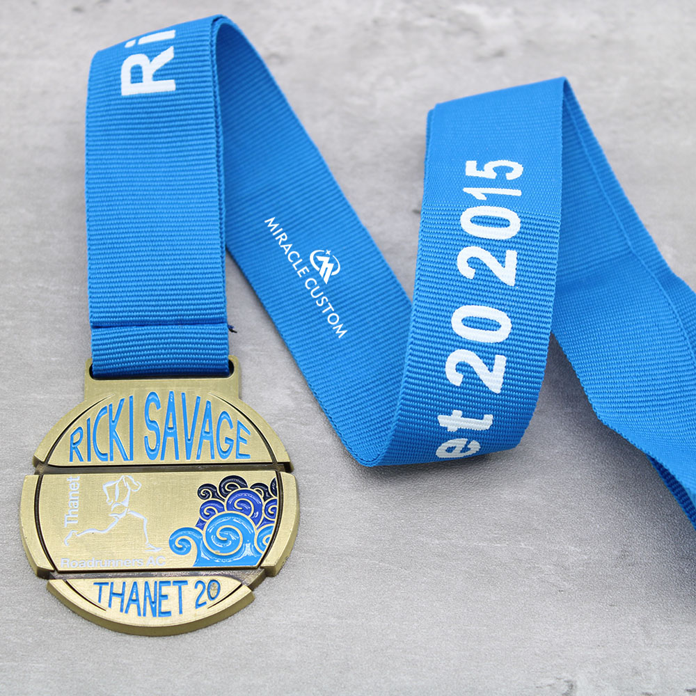 Custom Rick Savage Thanet 20Mile Road Race Medals