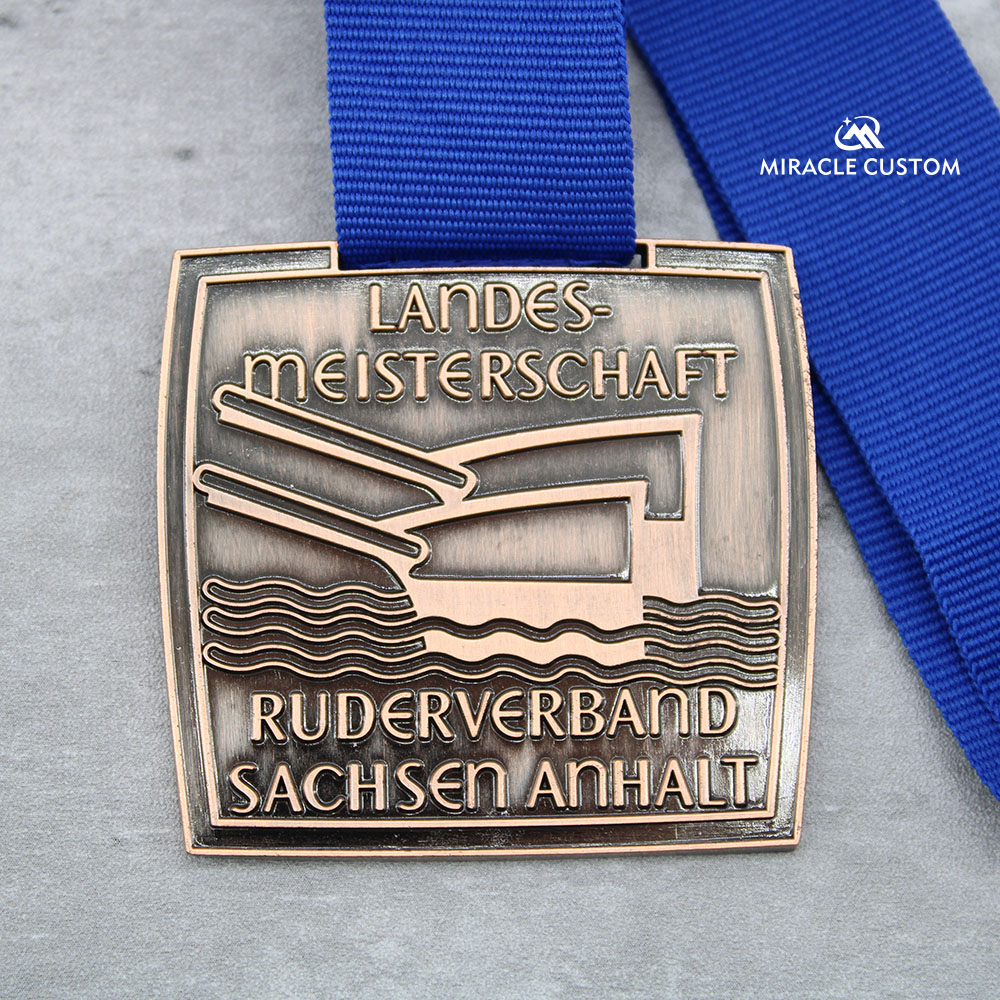 Custom Rowing medals landesmeisterschaft ruderverband sachsen anhalt Medaillen