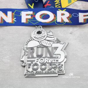 Custom Malaysia UTM Run for Food Charity Run Medals