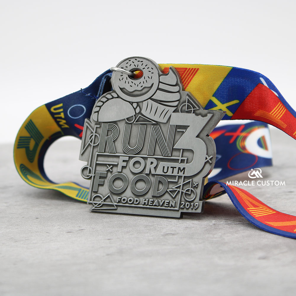 Custom Malaysia UTM Run for Food Charity Run Medals