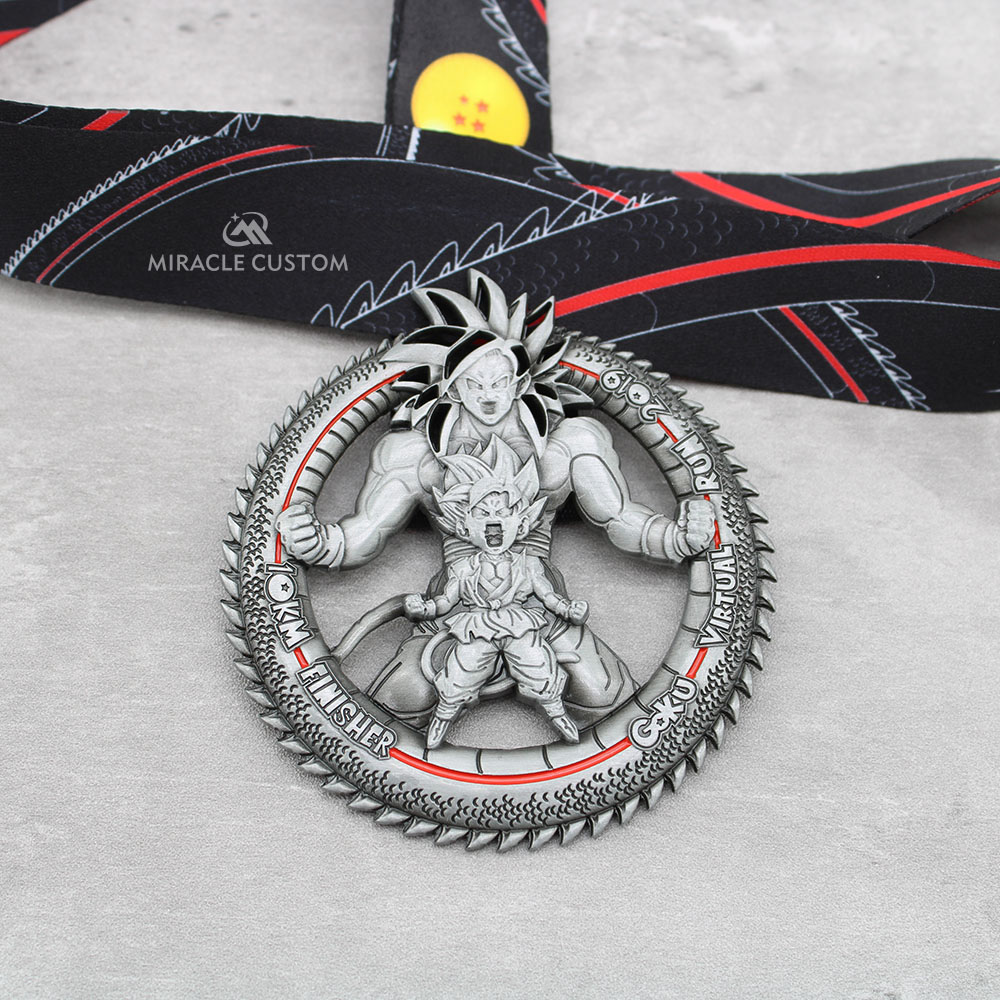 Custom Goku Virtual Run 2019 Race Medals