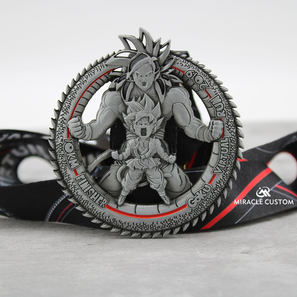 Custom Goku Virtual Run 2019 Race Medals