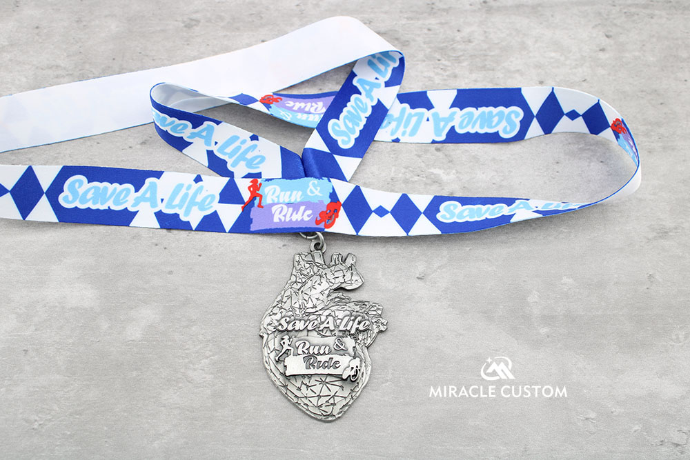 Custom Save a Life Run Ride Malaysia Running Medals
