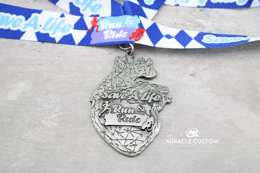 Custom Save a Life Run Ride Malaysia Running Medals