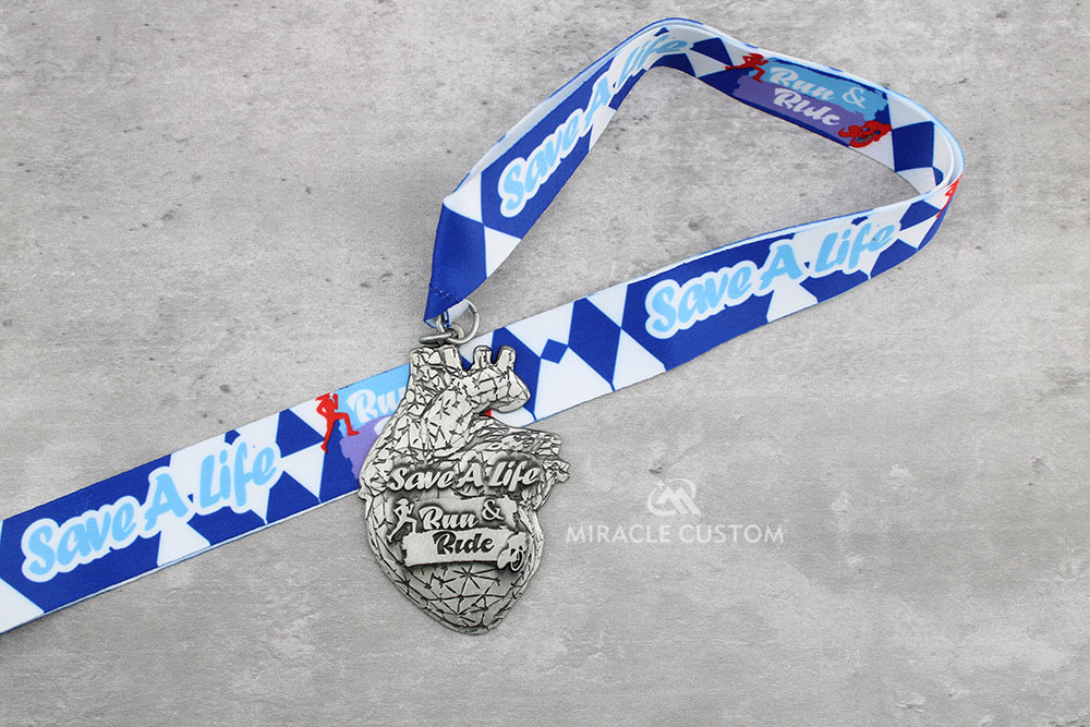 Custom Save a Life Run Ride Malaysia Running Medals