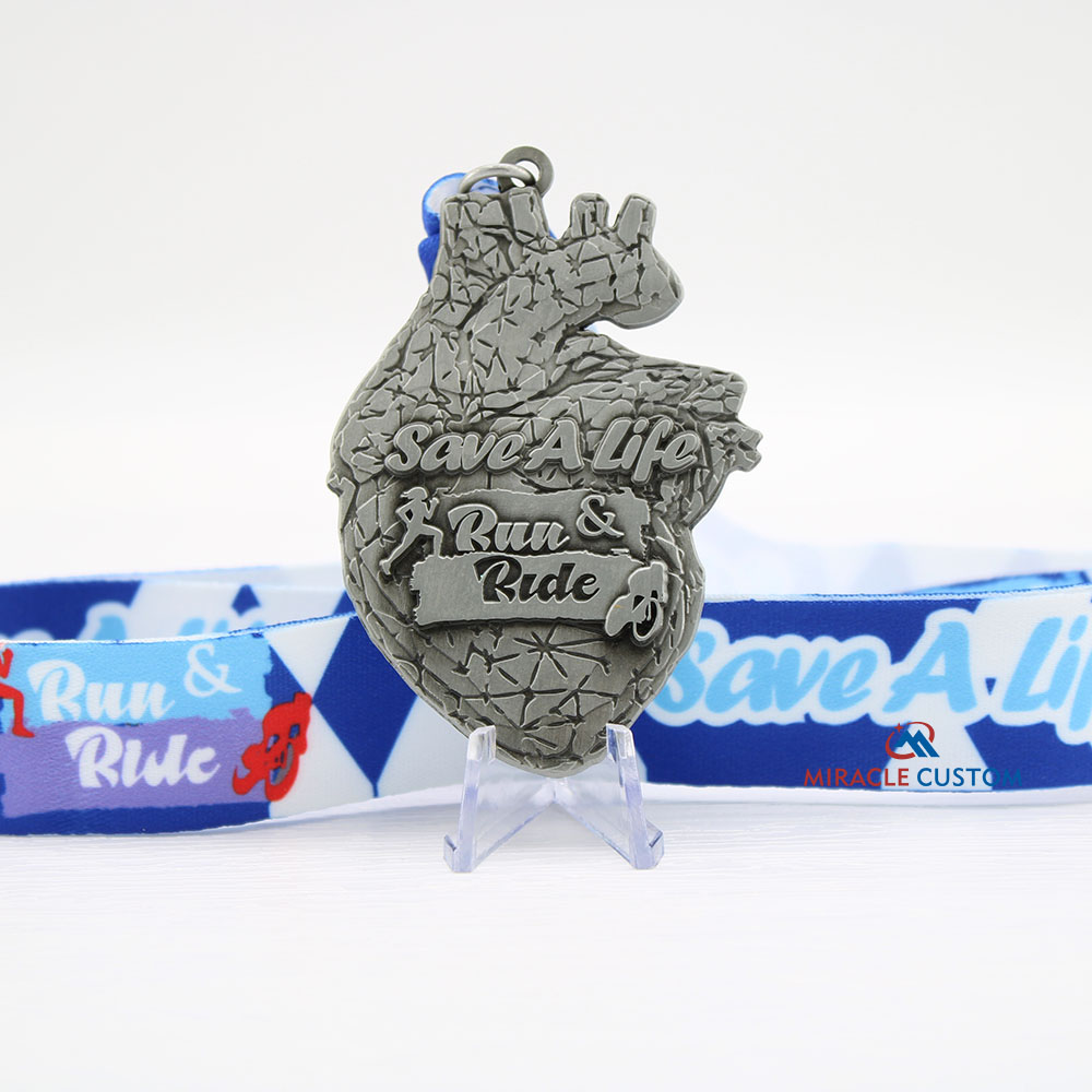 Custom Save a Life Run Ride Malaysia Running Medals