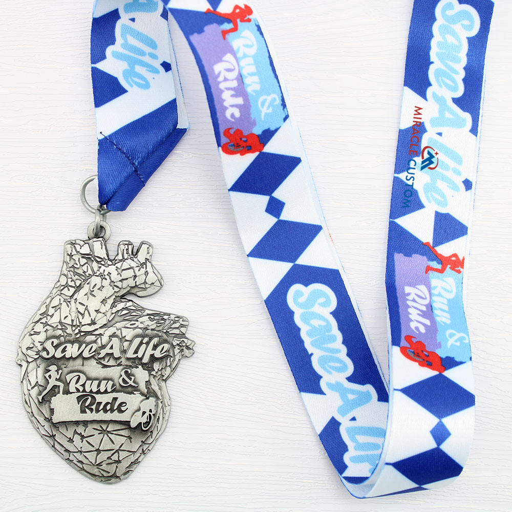 Custom Save a Life Run Ride Malaysia Running Medals