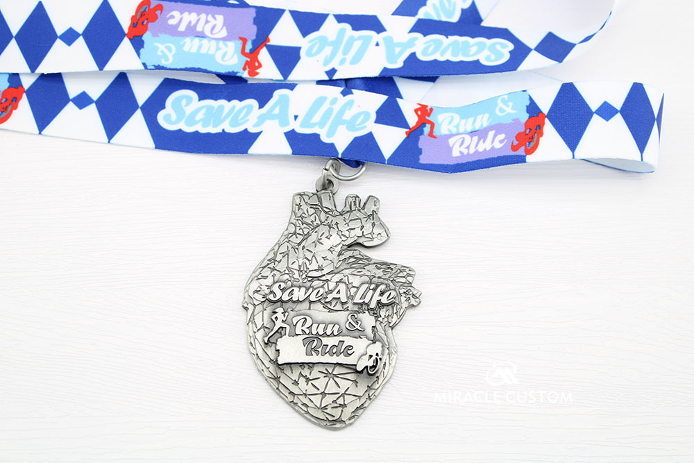 Custom Save a Life Run Ride Malaysia Running Medals