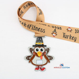 Custom Turkey Trot Awards Race Medals