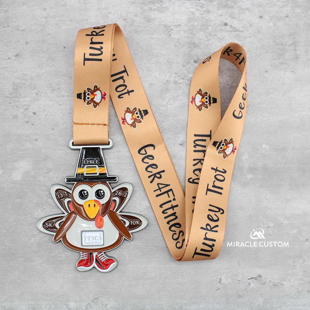 Custom Turkey Trot Awards Race Medals