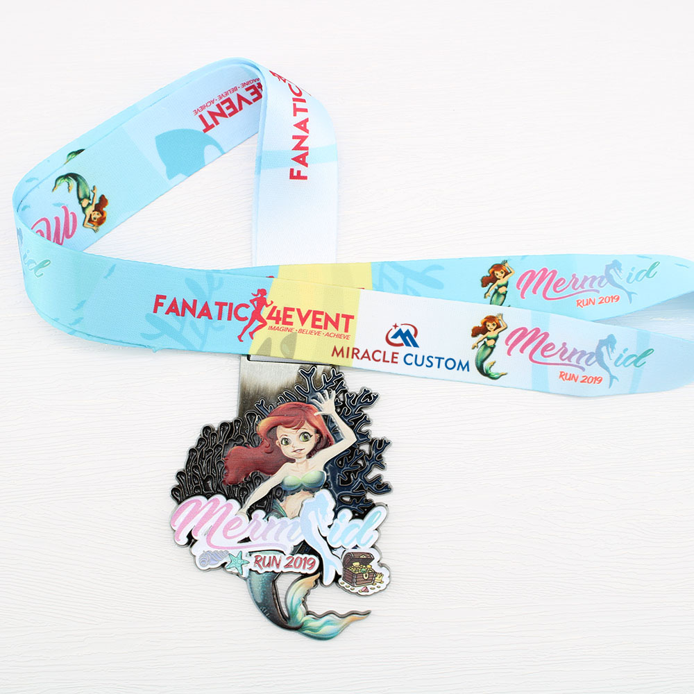 Custom Mermaid Run 2019 Race Medals
