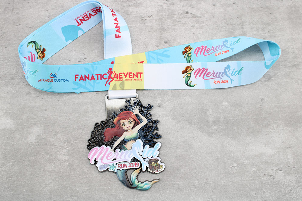 Custom Mermaid Run 2019 Race Medals