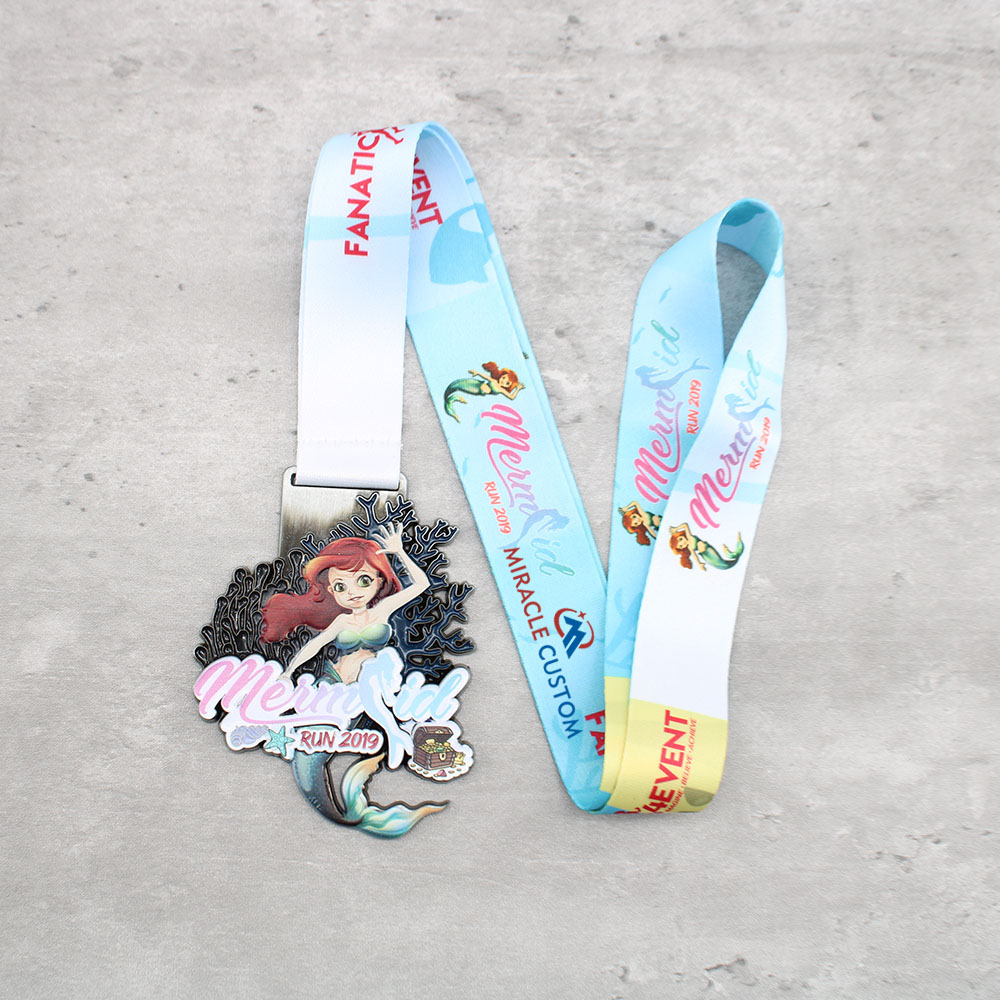 Custom Mermaid Run 2019 Race Medals