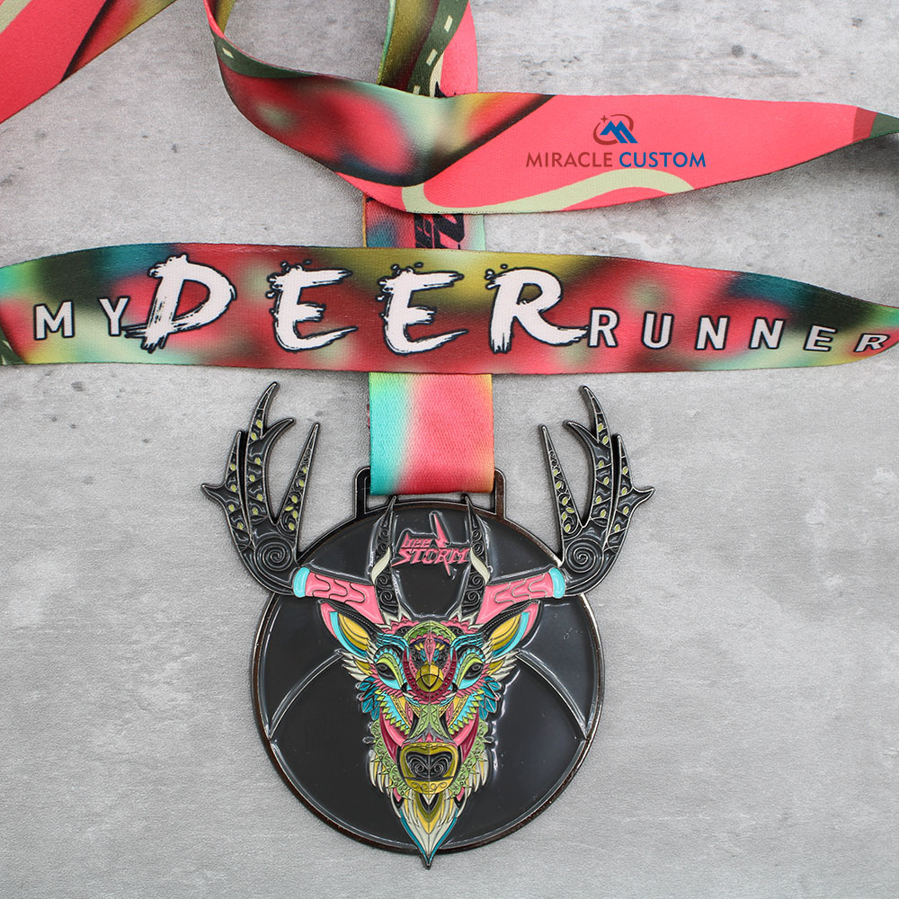 Custom My Deer Runner 15KM Finisher Race Medals