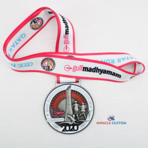Custom Gulf Madhyamam Qatar Run 2020 Race Medals