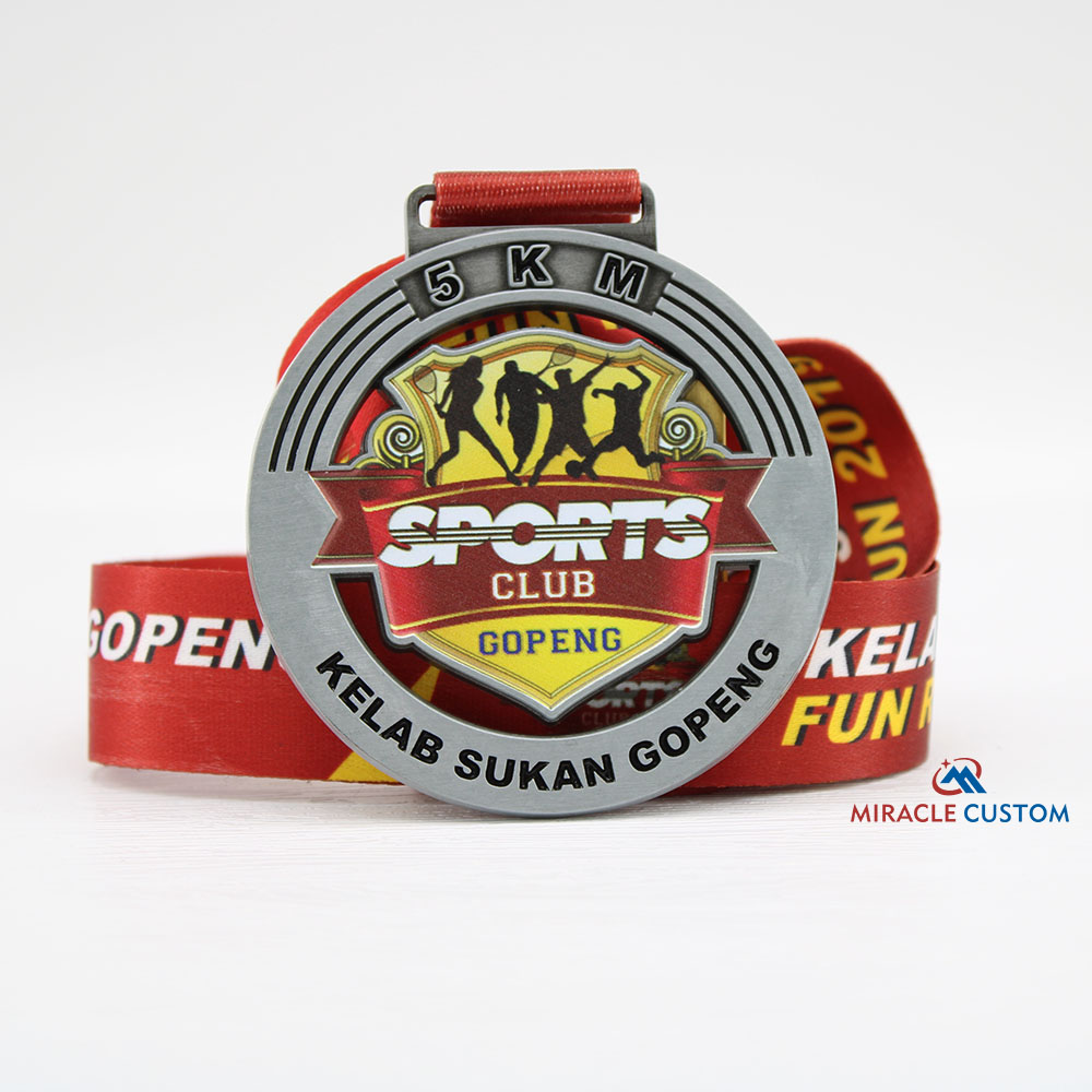 Custom Kelab Sukan Gopeng 5KM Fun Run Medals