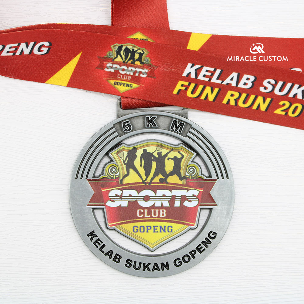 Custom Kelab Sukan Gopeng 5KM Fun Run Medals