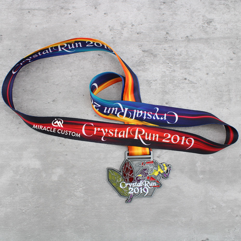 Custom Crystal Run 2019 Charity Running Event Medals
