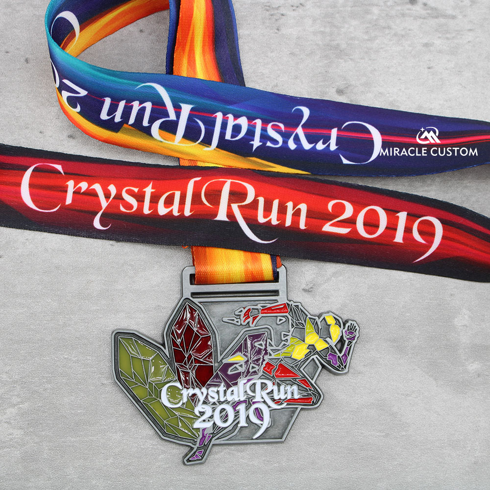 Custom Crystal Run 2019 Charity Running Event Medals