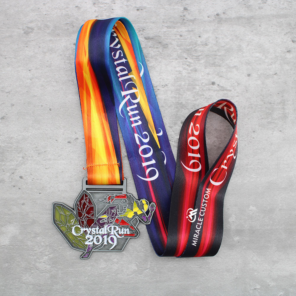 Custom Crystal Run 2019 Charity Running Event Medals