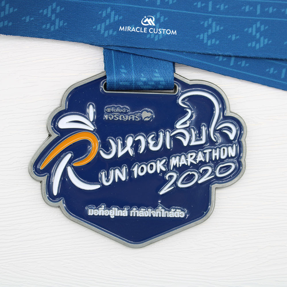 Custom Thailand Running 100K Marathon Medals