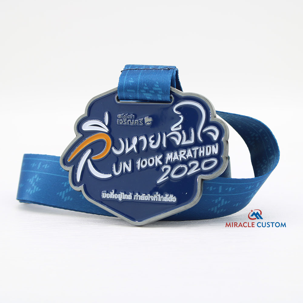 Custom Thailand Running 100K Marathon Medals