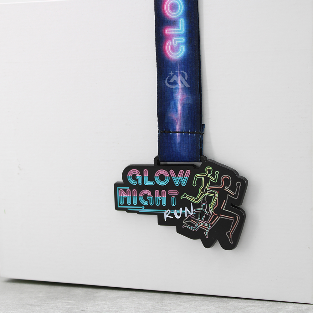 Custom Glow in the dark race medals