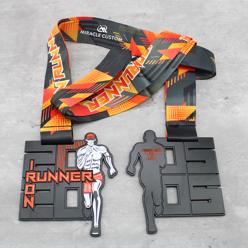 Custom iron runner challenge virtual medals