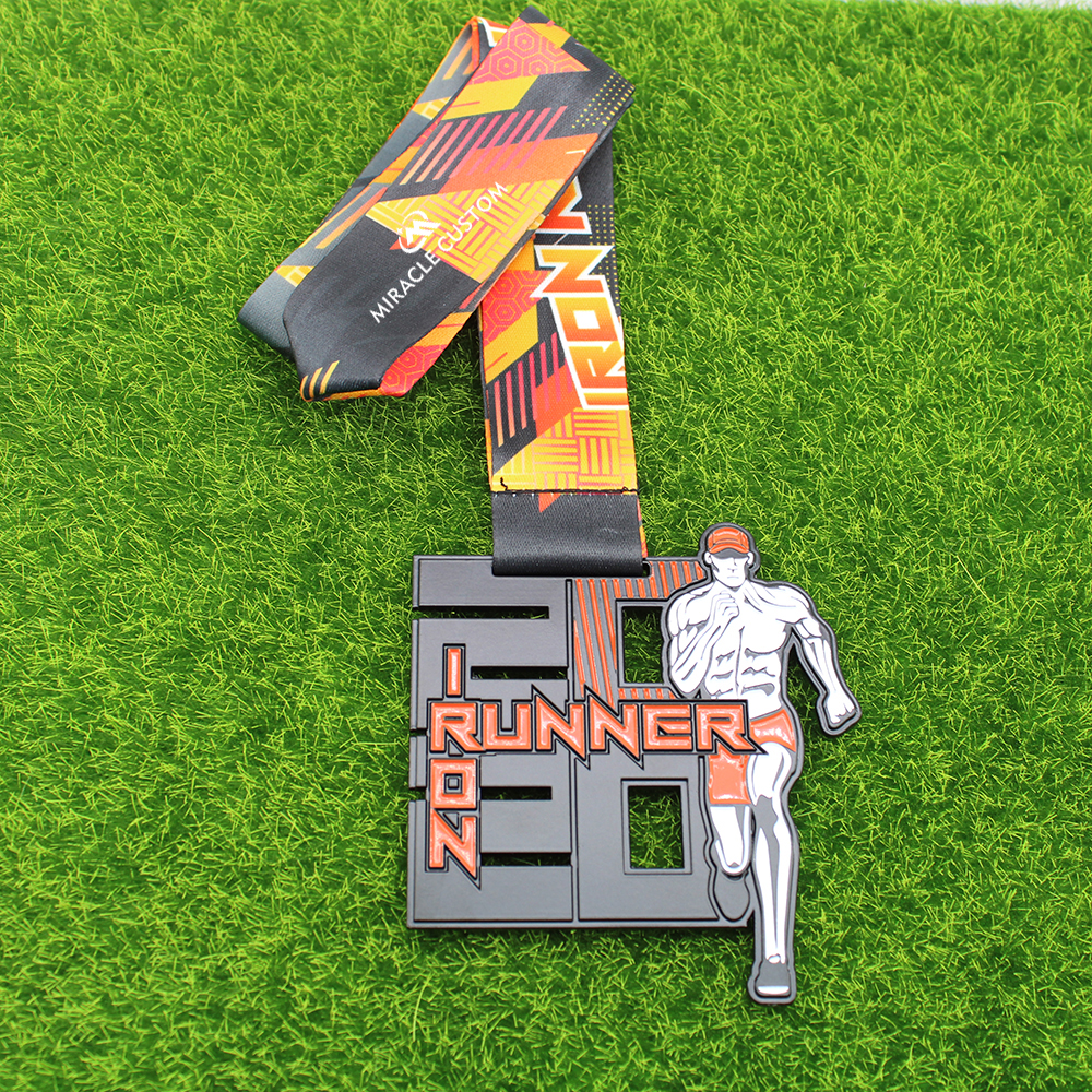 Custom iron runner challenge virtual medals