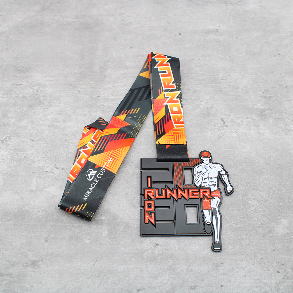 Custom iron runner challenge virtual medals