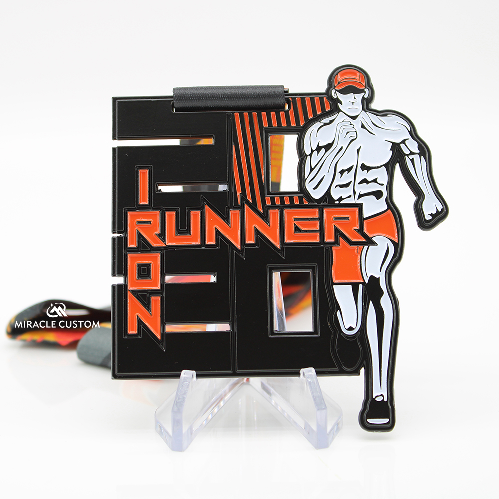 Custom iron runner challenge virtual medals