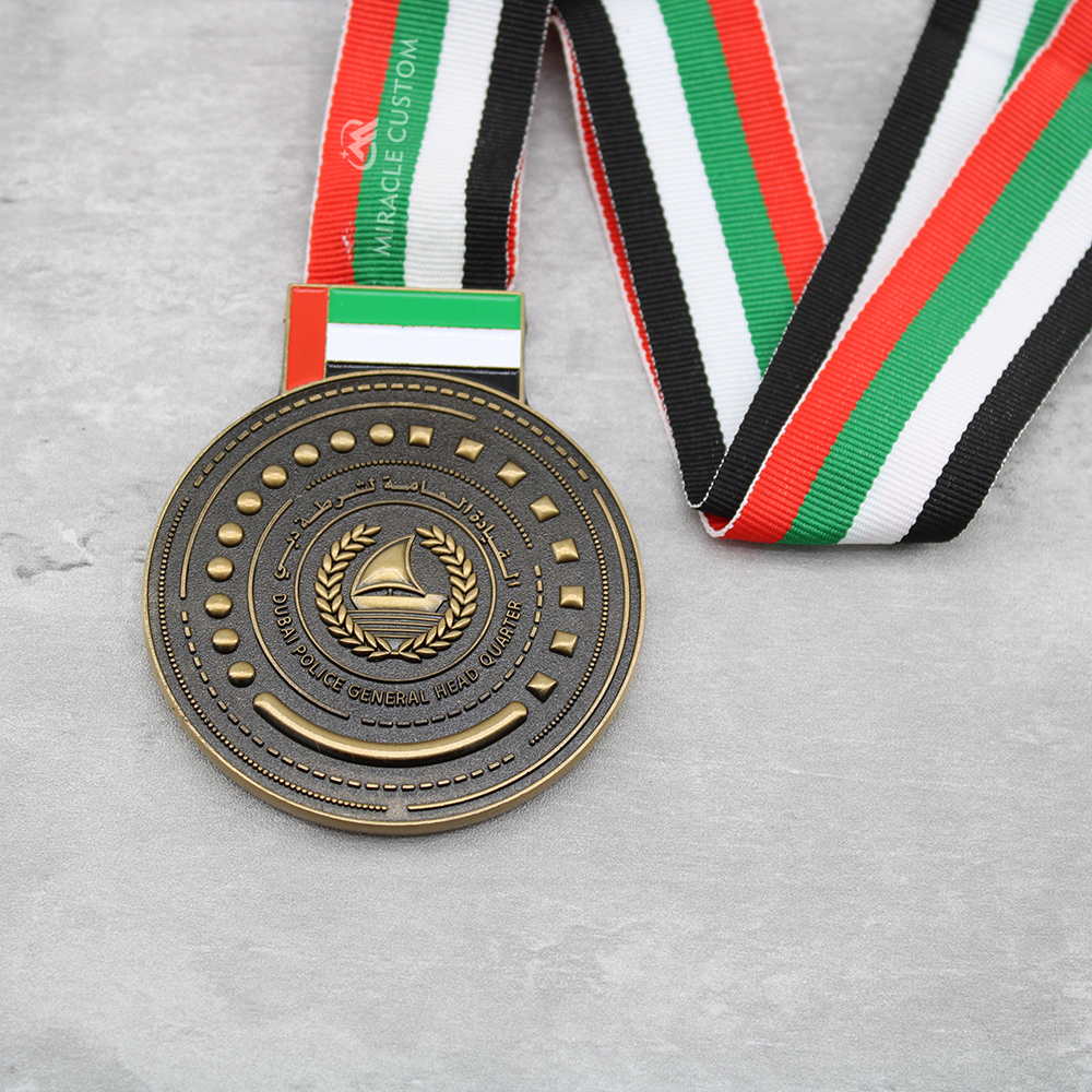 Custom Dubai Police Sports Medals