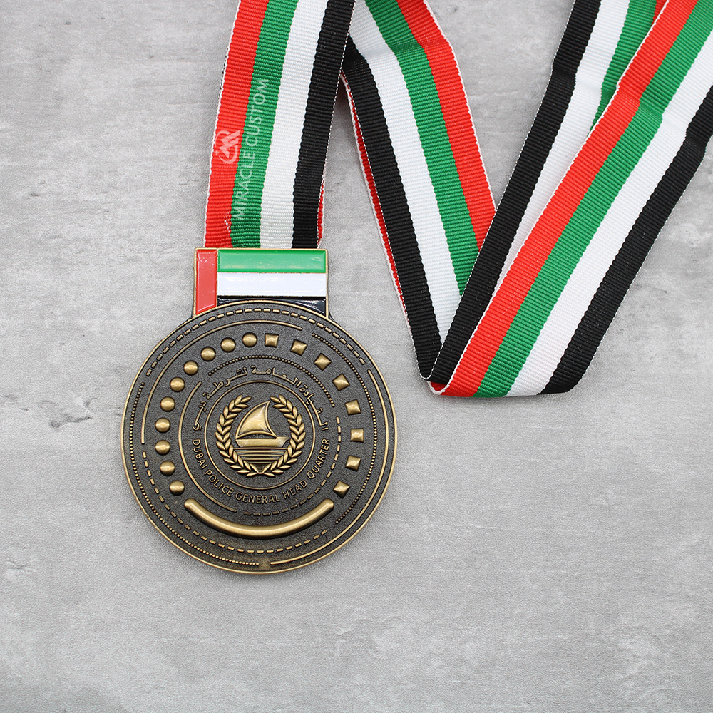 Custom Dubai Police Sports Medals