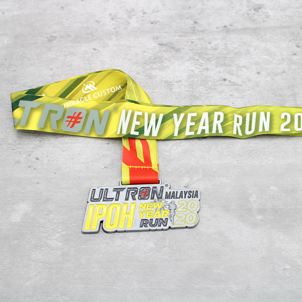 Custom Ultron IPOH New Year Run 2020 Fun Run Medals