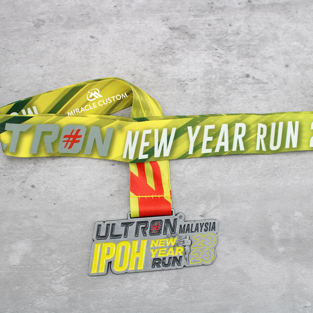 Custom Ultron IPOH New Year Run 2020 Fun Run Medals