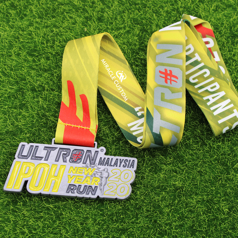Custom Ultron IPOH New Year Run 2020 Fun Run Medals