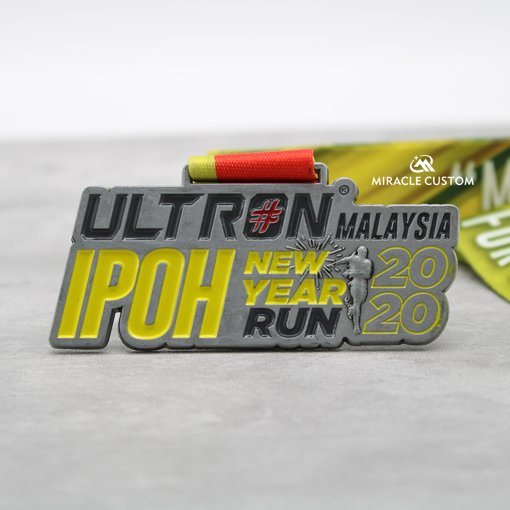 Custom Ultron IPOH New Year Run 2020 Fun Run Medals