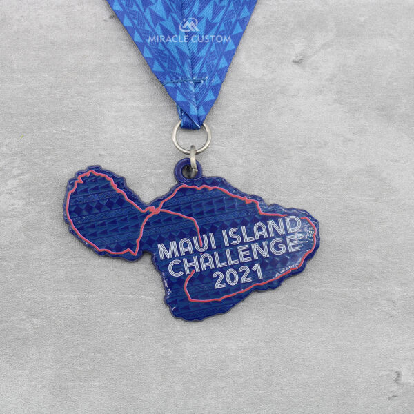 Custom maui island challenge 2021 Race Medals