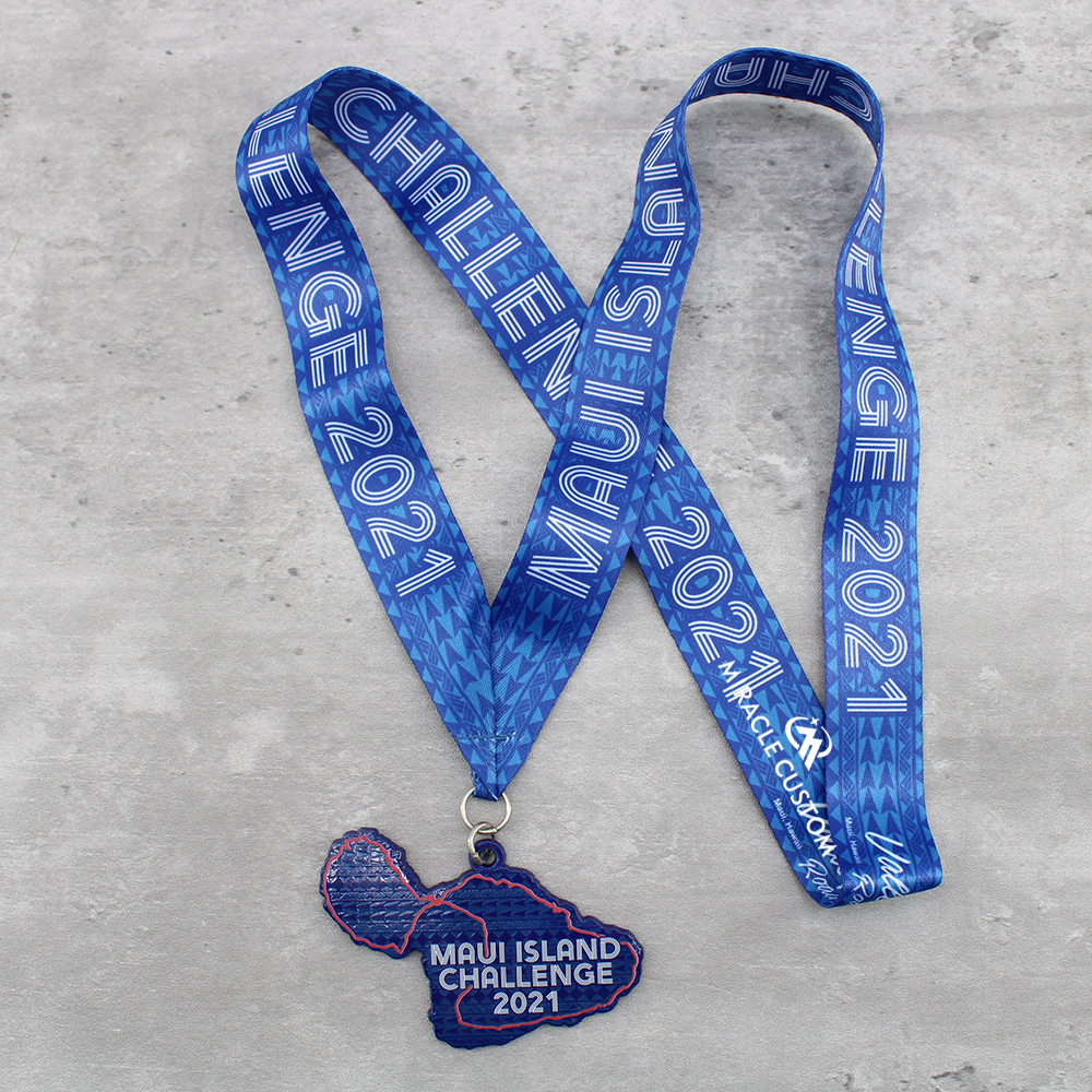 Custom maui island challenge 2021 Race Medals