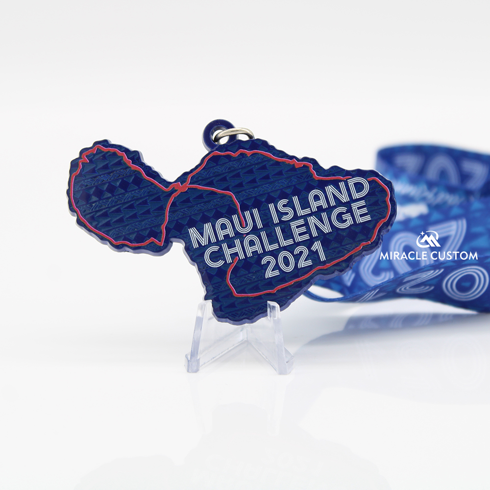 Custom maui island challenge 2021 Race Medals
