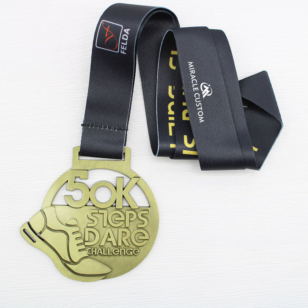 Custom 50k Steps Dare Challenge Medals