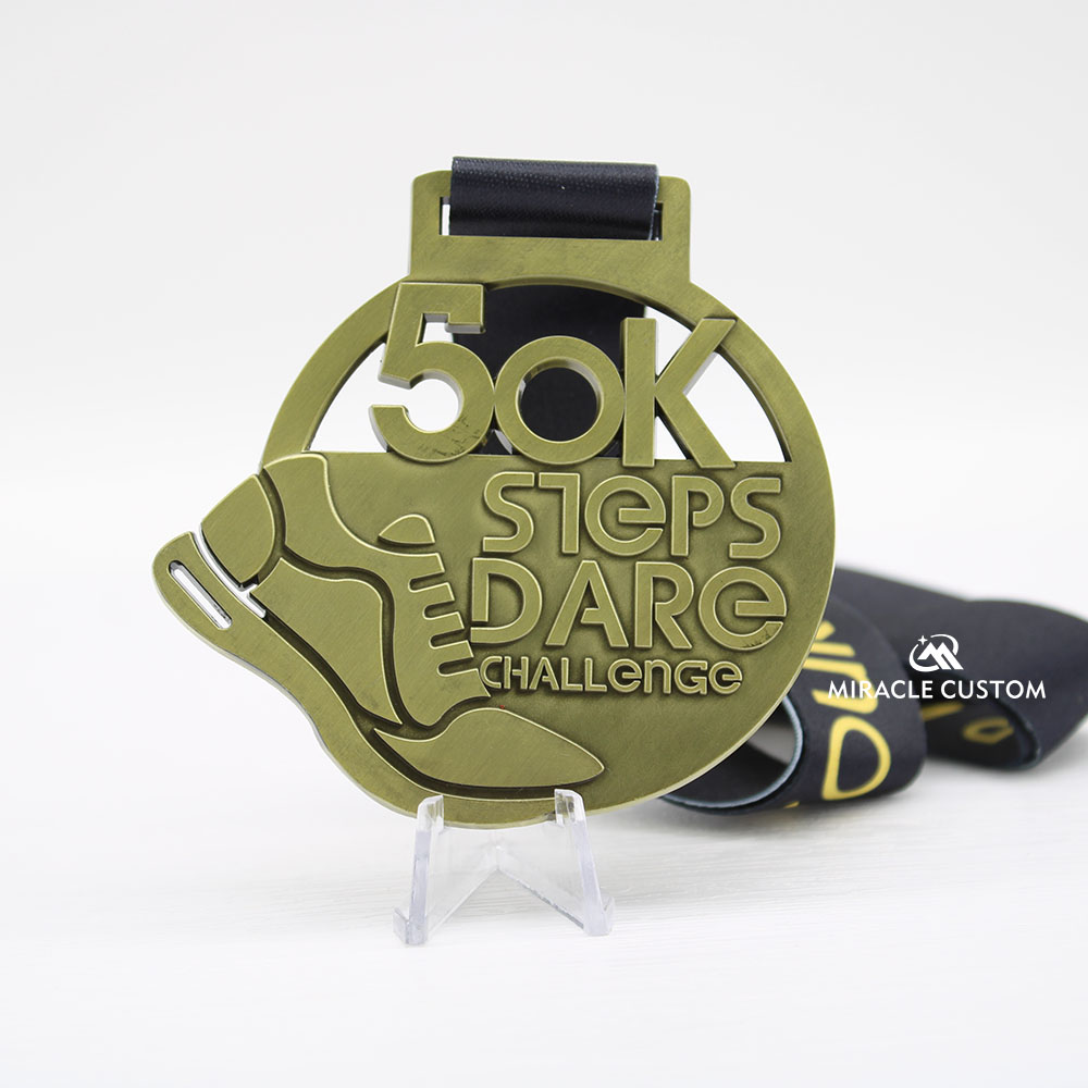 Custom 50k Steps Dare Challenge Medals