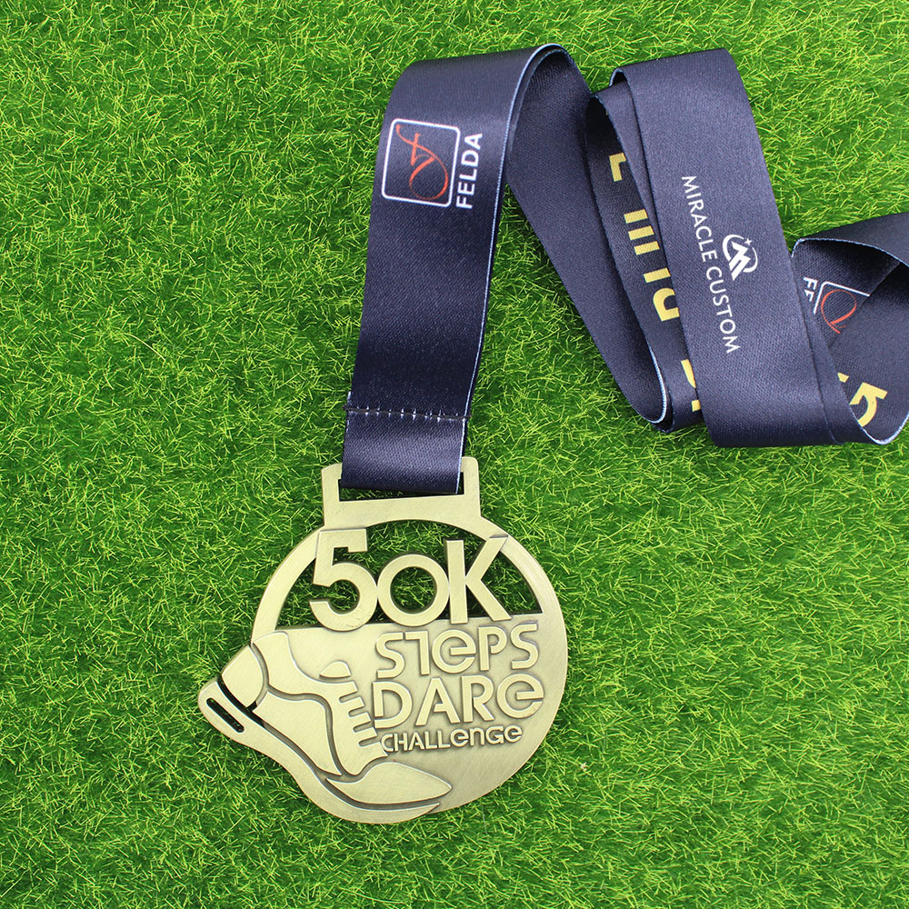 Custom 50k Steps Dare Challenge Medals