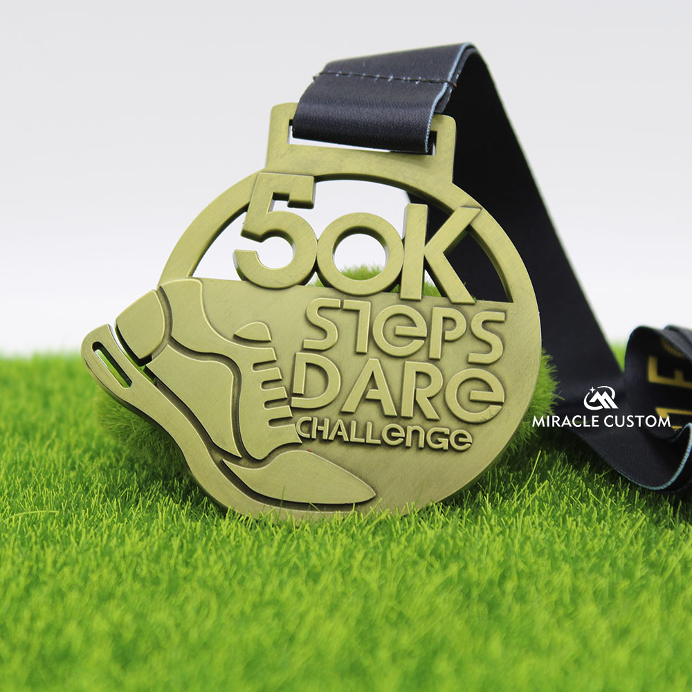 Custom 50k Steps Dare Challenge Medals