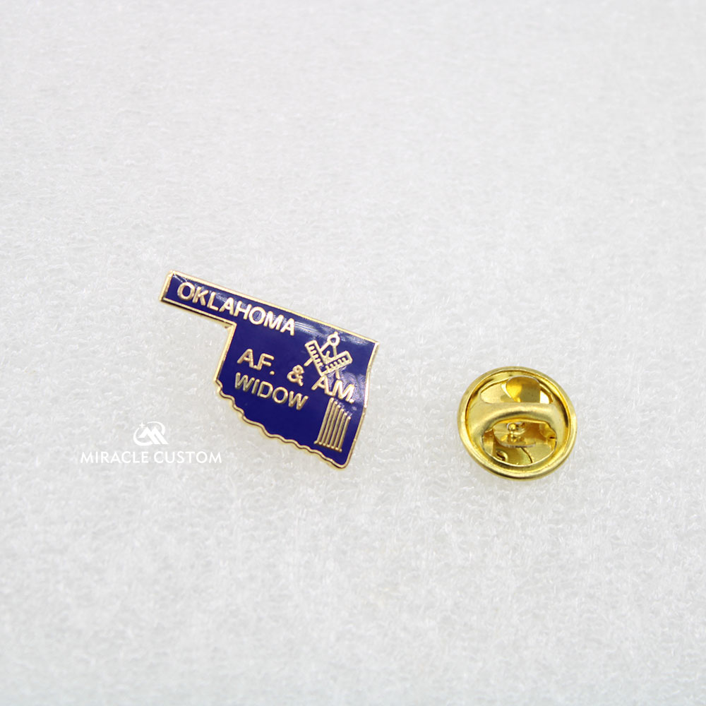 Custom epoxy dome lapel pins feature your color process printed