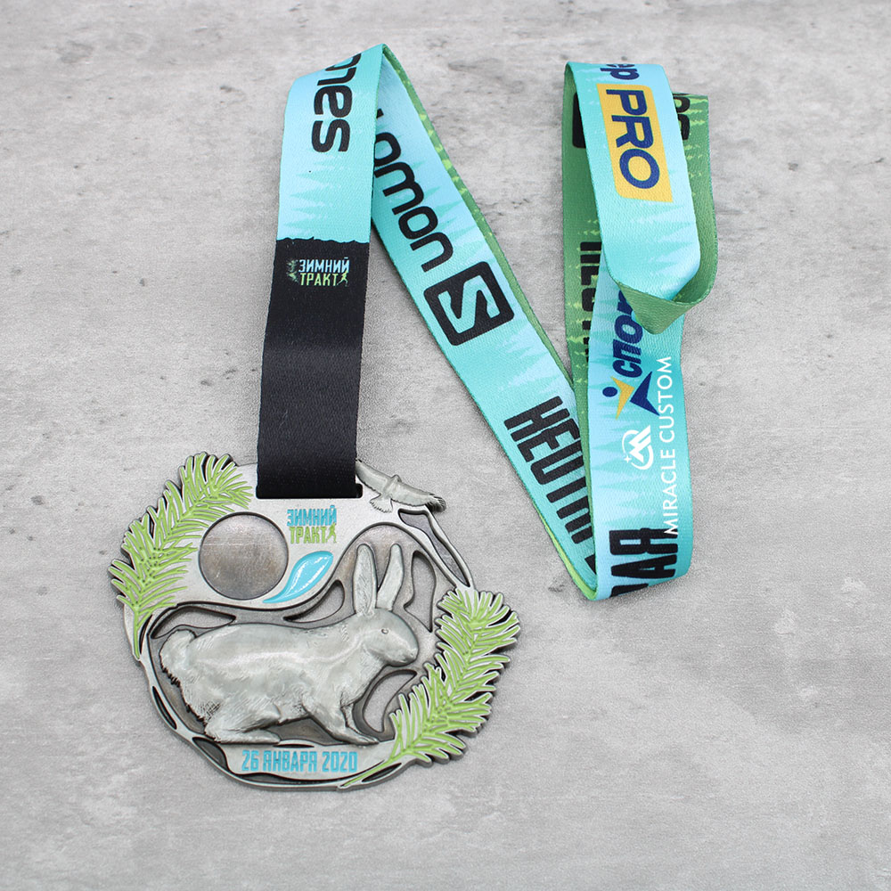 Custom Russian Running Sports Medals
