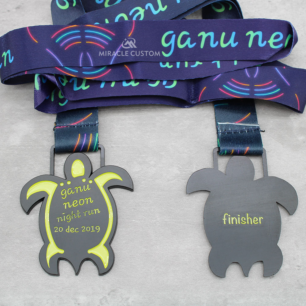 Custom Ganu Neon Night Run 2019 Medals