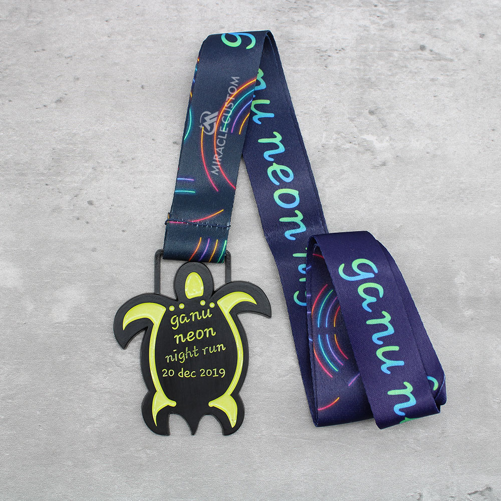 Custom Ganu Neon Night Run 2019 Medals